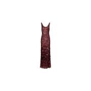 Stijlvolle Polyester Jurk Elisabetta Franchi , Red , Dames