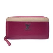 Pre-owned Leather wallets Louis Vuitton Vintage , Pink , Dames