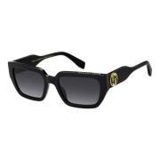 Zwart/Grijs Getinte Zonnebril Marc Jacobs , Black , Dames