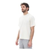 Outdoor Heritage T-shirt Wit Heren Napapijri , White , Heren