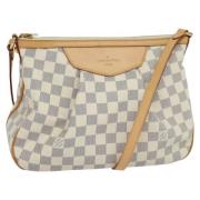 Pre-owned Canvas louis-vuitton-bags Louis Vuitton Vintage , White , Da...