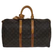 Pre-owned Canvas travel-bags Louis Vuitton Vintage , Brown , Dames