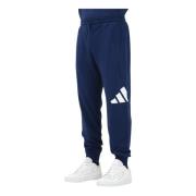 Sporty Essentials Big Logo French Terry Broek Adidas , Blue , Heren