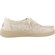 Retro Palm Espadrille Veterschoenen Hey Dude , Beige , Dames