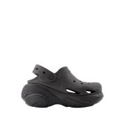 Zwarte Bubble Crush Sandalen - Synthetisch Crocs , Black , Dames