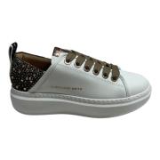 Leren Sneaker met Logo Detail Alexander Smith , White , Dames