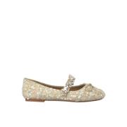 Tweed ballerina Alma EN Pena , Yellow , Dames