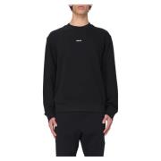 Warme Fleece Crewneck Sweater Hugo Boss , Black , Heren