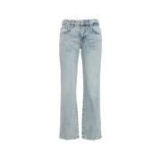 Blauwe Straight Leg Jeans 7 For All Mankind , Blue , Dames