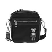 Logo Nylon Crossbody Tas Neil Barrett , Black , Heren