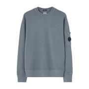 Diagonal Fleece Sweaters C.p. Company , Blue , Heren