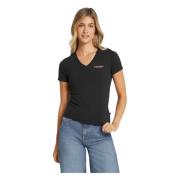 Organische katoenen Slim Fit T-shirt Guess , Black , Dames