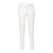 Beige Slim Fit Broek Brunello Cucinelli , Beige , Dames