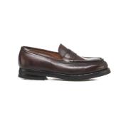 Bruin Leren Loafers Aw24 Green George , Brown , Heren