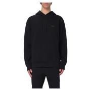 Zachte Fleece Hoodie voor Gezellig Comfort Hugo Boss , Black , Heren