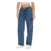 Biologische Katoenen Cargo Jeans Guess , Blue , Dames