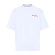 Ster Pijl Logo Print T-Shirt Off White , White , Heren