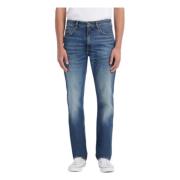 Biologisch Katoen Straight Leg Jeans Guess , Blue , Heren