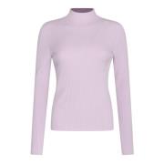 Gebreide Paarse Coltrui Twinset , Pink , Dames