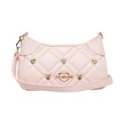 Gewatteerde Mini Schoudertas in Roze Love Moschino , Pink , Dames