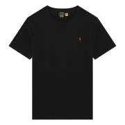 Korte mouwen ronde hals T-shirt Polo Ralph Lauren , Black , Heren