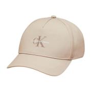 Beige Polyester Baseball Cap Calvin Klein Jeans , Beige , Heren