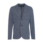 Blauwe Linnen Blend Blazer Stijlvol Ontwerp Harris Wharf London , Blue...