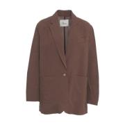 Bruine Blazer Chic Stijl 8PM , Brown , Dames