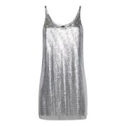 Zilveren Pixel Mesh Topwear Paco Rabanne , Gray , Dames