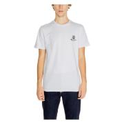 Korte mouwen katoenen T-shirt collectie Aquascutum , White , Heren