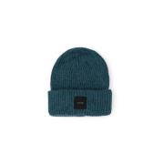 Geribbelde Alpaca Blend Beanie met Logo Calvin Klein , Green , Heren