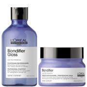 L'Oréal Professionnel Serie Expert Blondifier Gloss Shampoo and Masque...