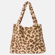 Studio Noos Mom-Bag shopper teddy leopard ecru