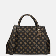 Guess Evelune girlfriend satchel handtas L mocha logo