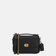 Coach Cassie pebble crossbody tas black