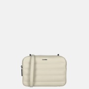 Calvin Klein Line Quilt crossbody tas sand pebble