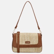 Charm London Hillingdon crossbody tas beige/cognac