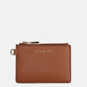 Michael Kors Jet Set munt/ritsportemonnee brown logo