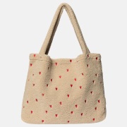 Studio Noos mom bag teddy hearts shopper ecru