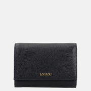 Loulou Essentiels Petite Fleur portemonnee S dark blue