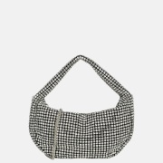 Firenze strass buideltje handtas silver