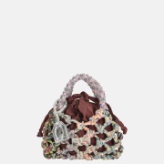 Kurt Geiger Macrame crystal handtas S wine combo