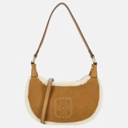 Laurent David Brit Teddy schoudertas cognac