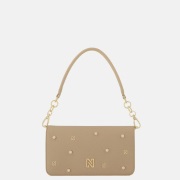Nikkie Abby Pearl crossbody tas hazelnut