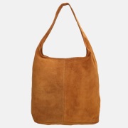 Charm London suède buideltas L cognac