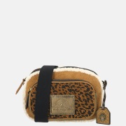 Kurt Geiger Southbank schoudertas suede camel multi