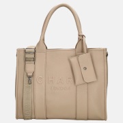 Charm London laptoptas 15 inch zand