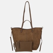 Firenze Suedine shopper L coffee