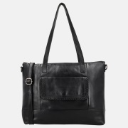 Hide & Stitches Country shopper zwart