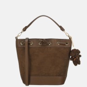 Firenze Reticule buideltas suedine coffee